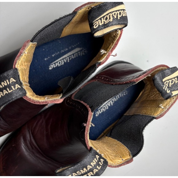 Blundstone High Top Chelsea Boots Burgundy Leather Outdoor Hippie 3 Women's 6 - Picture 7 of 10